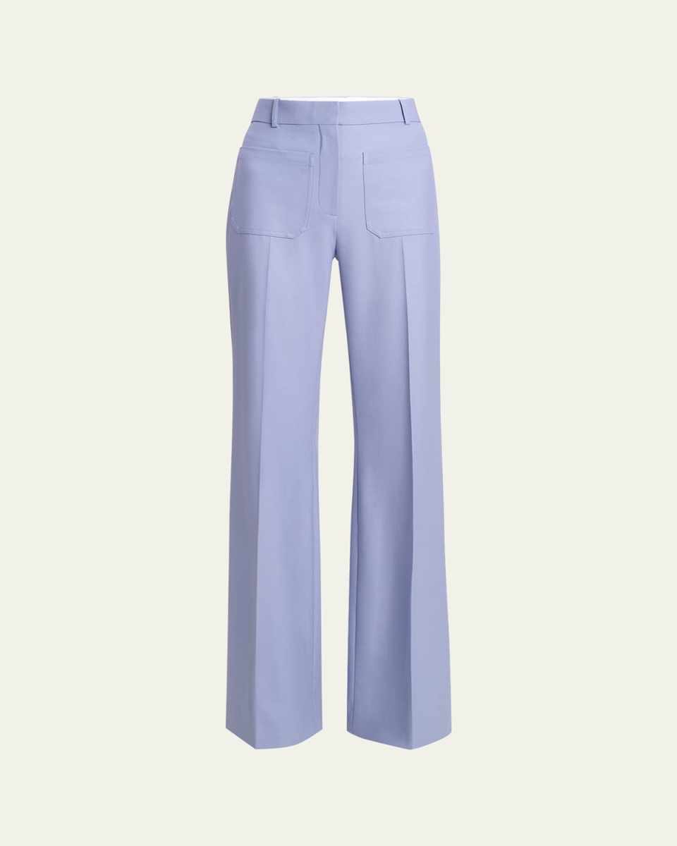 Alina Wide Leg Wool Trousers